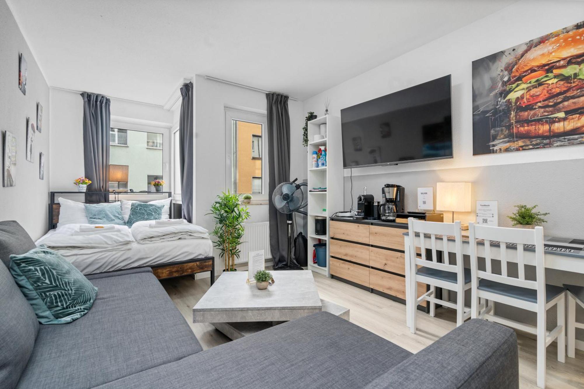 Messe, Monteure, Budget - Einfache Komfortable 2 Personen Wohnung Duisburg Bagian luar foto